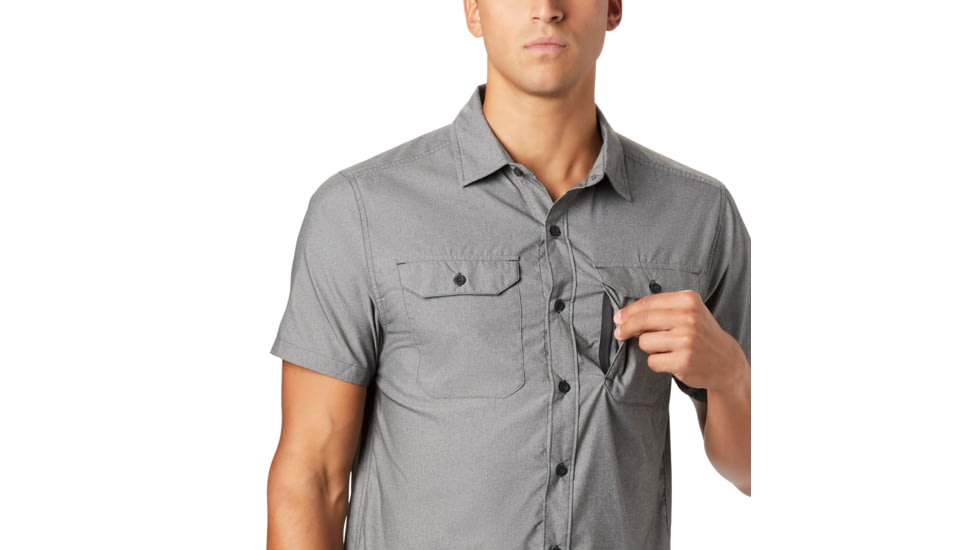 Mountain Hardwear Canyon Pro Short Sleeve Shirt - Men's, Void, Large, 1879031012-L