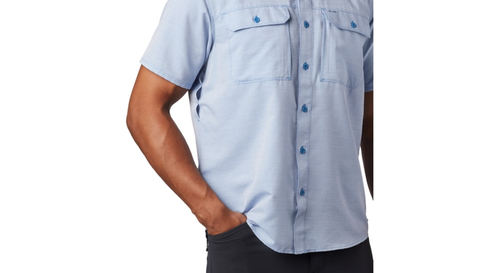 Mountain Hardwear Canyon Short Sleeve Shirt - Mens, Deep Lake, Medium, 1648771451-M