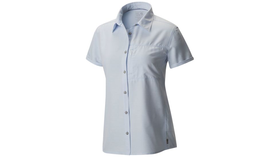 Mountain Hardwear Canyon Short Sleeve Shirt - Women's-Frosted Blue-X-Small