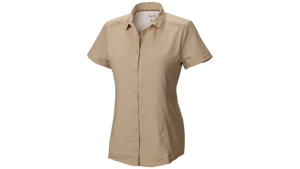 Mountain Hardwear Canyon Short Sleeve Shirt - Women's-Oatmeal-2