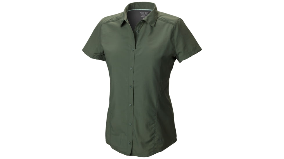 Mountain Hardwear Canyon Short Sleeve Shirt - Women's-Vert-2