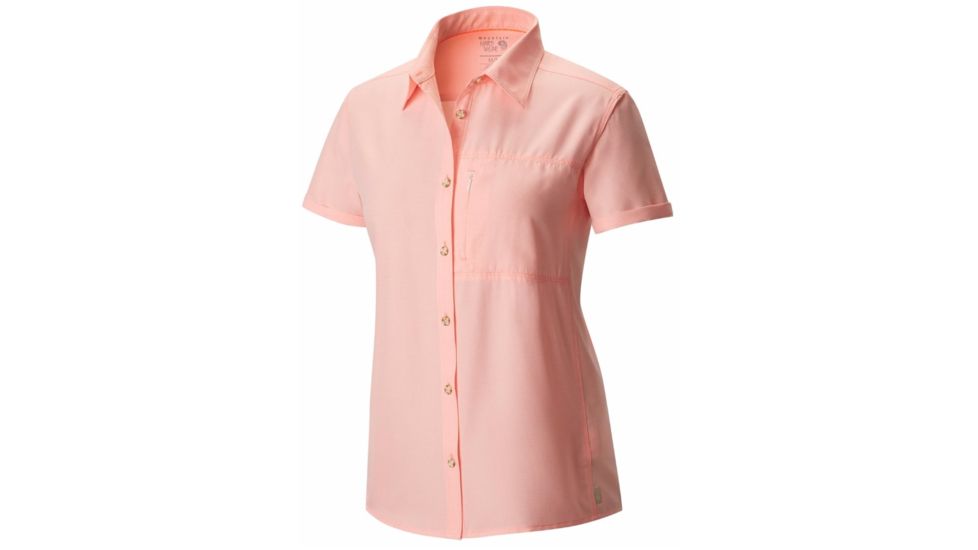 Canyon Short Sleeve Shirt - Womens-Coralescent-X-Small