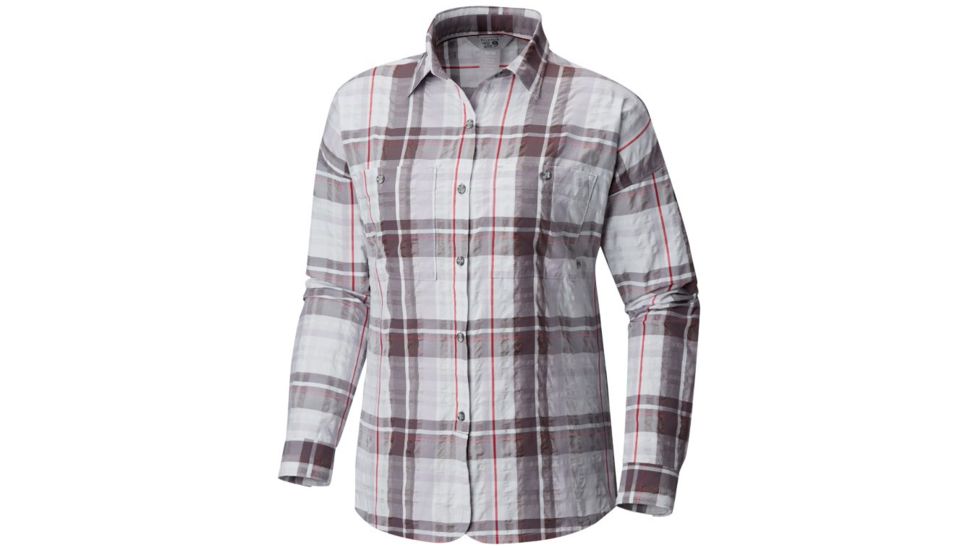 Mountain Hardwear Canyon VNT Long Sleeve Shirt - Women's, Fogbank, XL 1781981102-XL