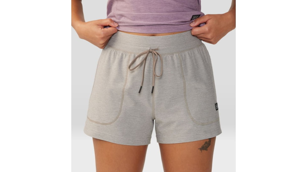 Mountain Hardwear Chillaction Short - Womens, Dunes Heather, Extra Large, 2067951262-XL