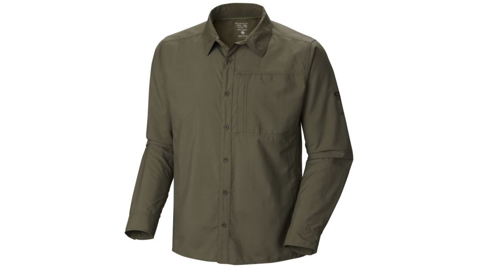 Mountain Hardwear Chiller Long Sleeve Shirt - Mens-Stone Green-X-Large