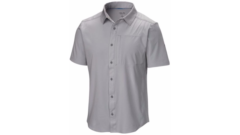 Mountain Hardwear Chiller Short Sleeve Shirt - Men's-Grey Ice-Large