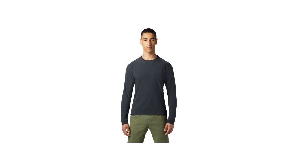 Mountain Hardwear Chockstone Hybrid Crew - Mens, Dark Storm, Extra Large, 1854801004-XL