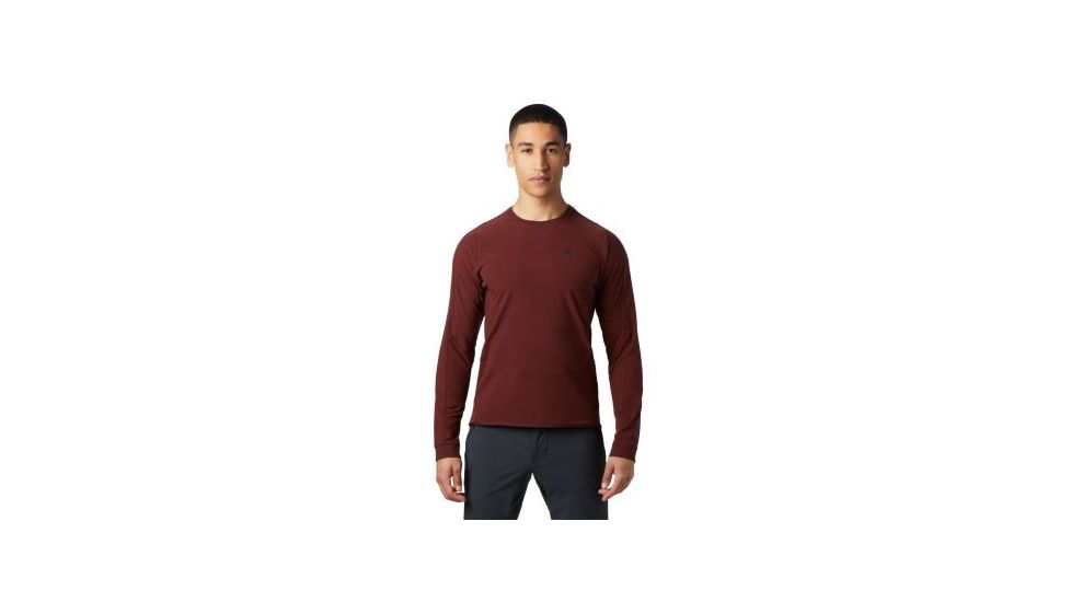 Mountain Hardwear Chockstone Hybrid Crew - Mens, Dark Umber, Large, 1854801259-L