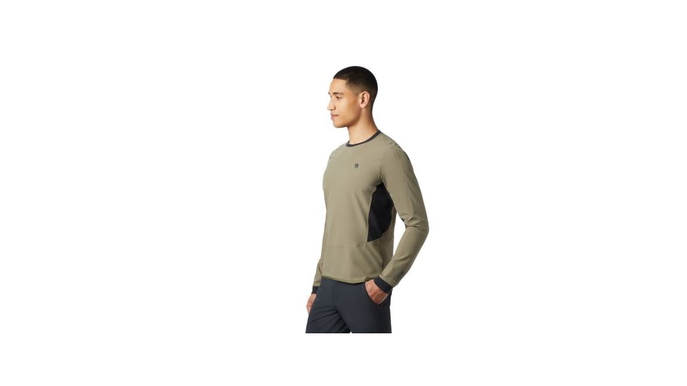 Mountain Hardwear Chockstone Hybrid Crew - Mens, Light Army, Medium, 1854801333-M