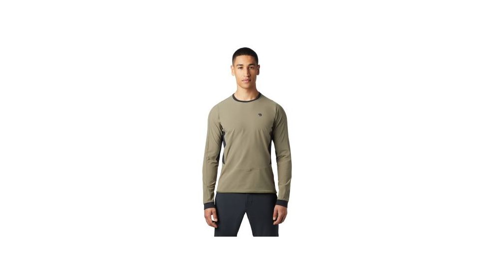 Mountain Hardwear Chockstone Hybrid Crew - Mens, Light Army, Medium, 1854801333-M