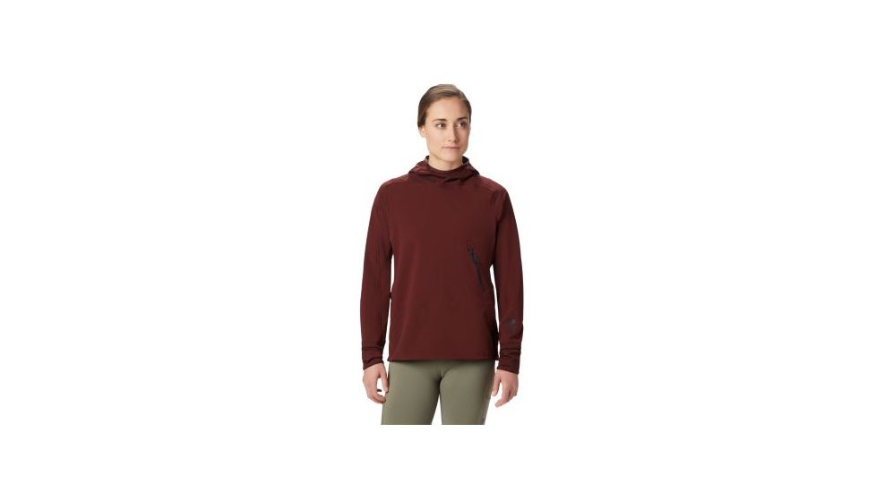 Mountain Hardwear Chockstone Pullover - Womens, Dark Umber, Large, 1850951259-L