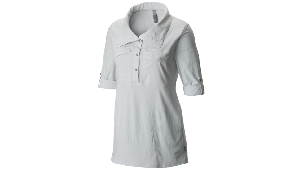 Mountain Hardwear Citypass Long Sleeve Popover - Women's, White, L 1648571100-L