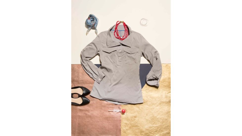 Mountain Hardwear Citypass Long Sleeve Popover - Women's, White, L 1648571100-L