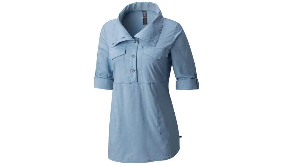 Mountain Hardwear Citypass Long Sleeve Popover - Women's, Storm Cloud, XL 1648571440-XL