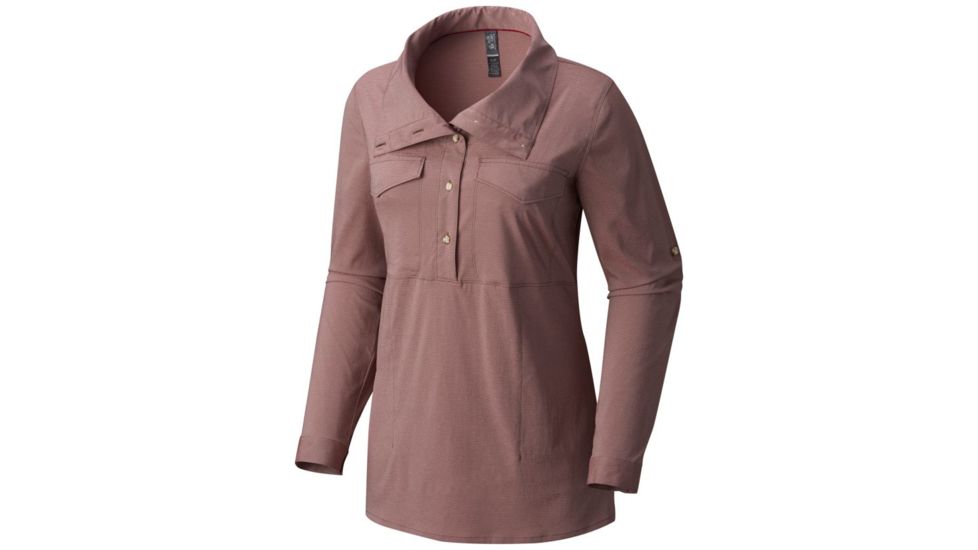 Mountain Hardwear Citypass Long Sleeve Popover - Women's, Smith Rock, L 1648571602-L