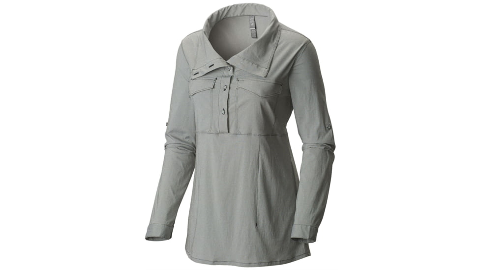 Mountain Hardwear Citypass Long Sleeve Popover - Women's-Black-X-Small