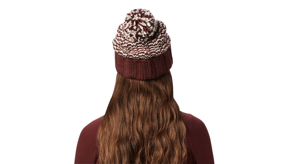 Mountain Hardwear Classic Striped Pom-Pom Beanie - Women's, Dark Umber, One Size, OL8044259-O/S