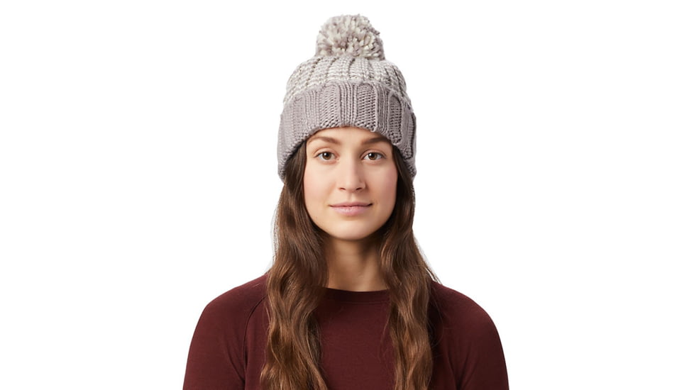 Mountain Hardwear Classic Striped Pom-Pom Beanie - Womens, Mystic Purple, One Size, OL8044514-O/S