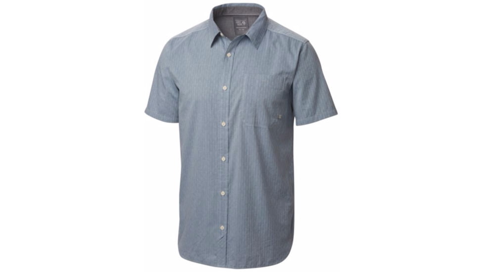 Mountain Hardwear Cleaver Short Sleeve Shirt - Mens -Pale Blue-Medium