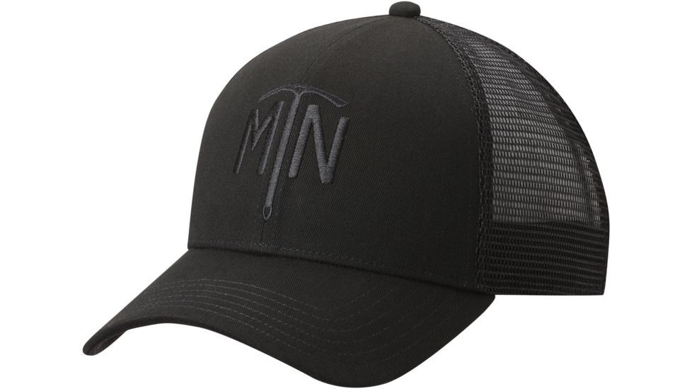 Mountain Hardwear Climb On Trucker Hat - Men's-Black MTN-One Size