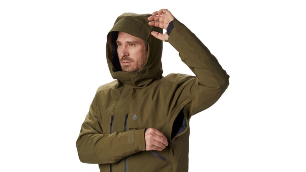 Mountain Hardwear Cloud Bank Gore-Tex Insulated Jacket - Mens, Combat Green, Extra Large, 1851361353-XL