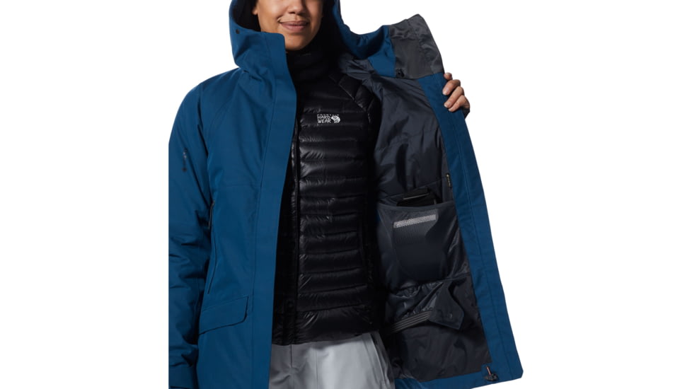 Mountain Hardwear Cloud Bank Gore-Tex Insulated Jacket - Womens, Dark Caspian, Small, 1943041418-DS