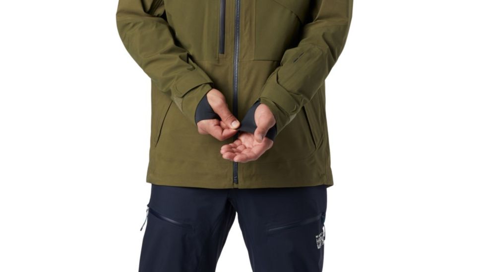 Mountain Hardwear Cloud Bank Gore-Tex Jacket - Mens, Combat Green, Extra Large, 1851371353-XL