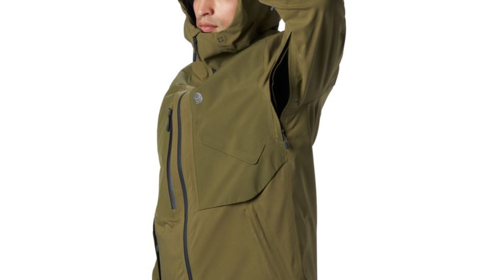 Mountain Hardwear Cloud Bank Gore-Tex Jacket - Mens, Combat Green, Extra Large, 1851371353-XL