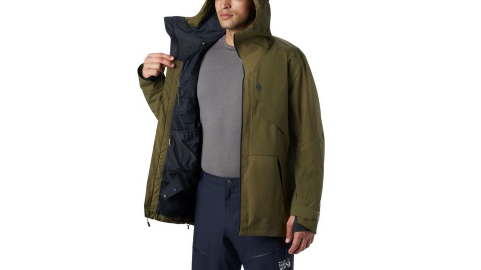 Mountain Hardwear Cloud Bank Gore-Tex Jacket - Mens, Combat Green, Extra Large, 1851371353-XL