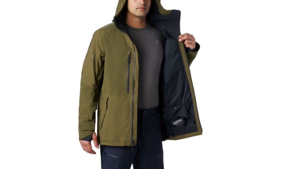 Mountain Hardwear Cloud Bank Gore-Tex Jacket - Mens, Combat Green, Extra Large, 1851371353-XL