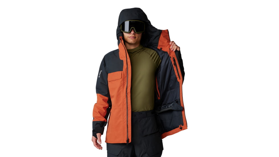 Mountain Hardwear Cloud Bank Gore-Tex Jacket - Mens, Raw Carnelian/Black, Large, 2091881859-L