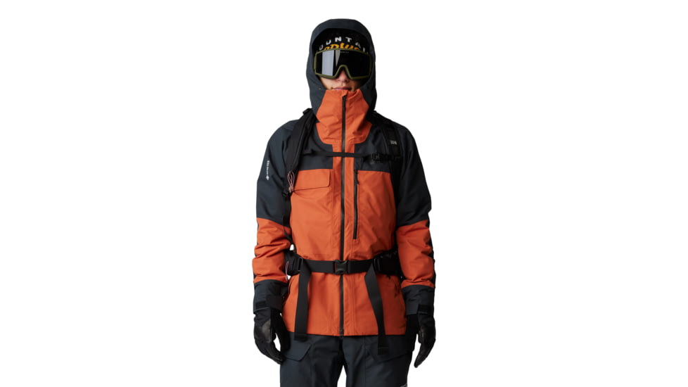 Mountain Hardwear Cloud Bank Gore-Tex Jacket - Mens, Raw Carnelian/Black, Large, 2091881859-L