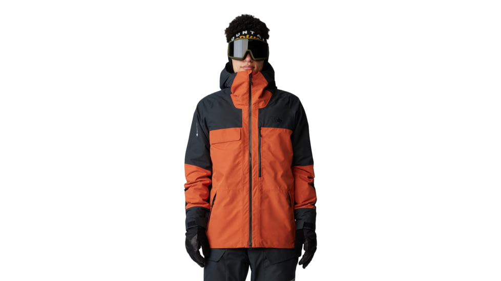Mountain Hardwear Cloud Bank Gore-Tex Jacket - Mens, Raw Carnelian/Black, Large, 2091881859-L