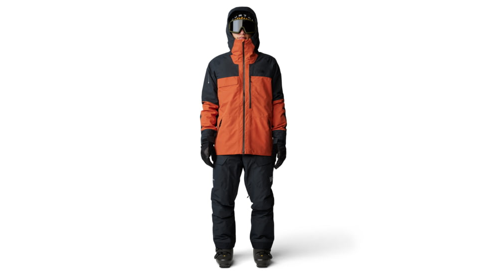 Mountain Hardwear Cloud Bank Gore-Tex Jacket - Mens, Raw Carnelian/Black, Large, 2091881859-L