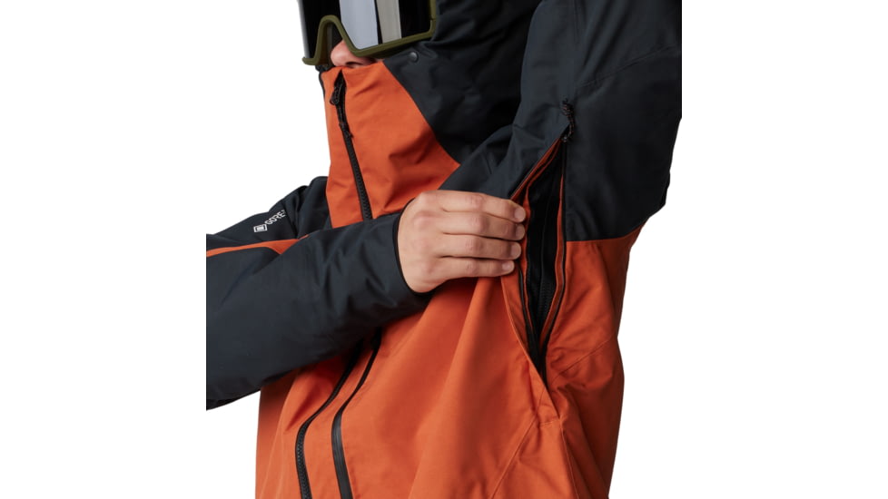 Mountain Hardwear Cloud Bank Gore-Tex Jacket - Mens, Raw Carnelian/Black, Large, 2091881859-L