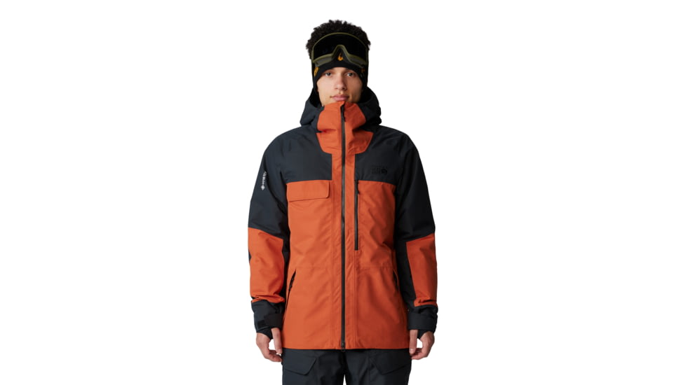 Mountain Hardwear Cloud Bank Gore-Tex Jacket - Mens, Raw Carnelian/Black, Large, 2091881859-L
