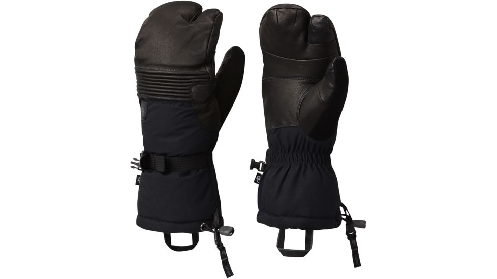 Mountain Hardwear CloudSeeker Trigger Mitt - Men's-Black-Medium