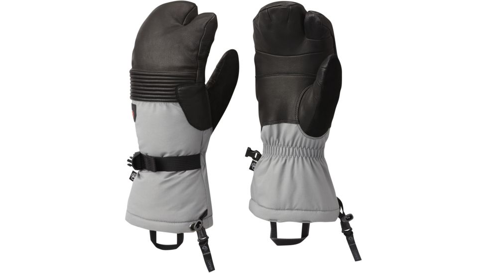 Mountain Hardwear CloudSeeker Trigger Mitt - Men's-Manta Grey-Large