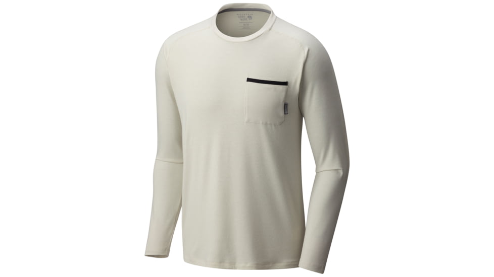 Mountain Hardwear CoolHiker Long Sleeve T - Men's-Stone-Medium
