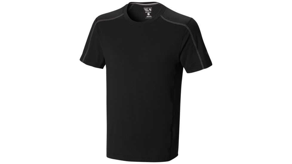 Mountain Hardwear CoolHiker Short Sleeve T - Men's-Black-Large