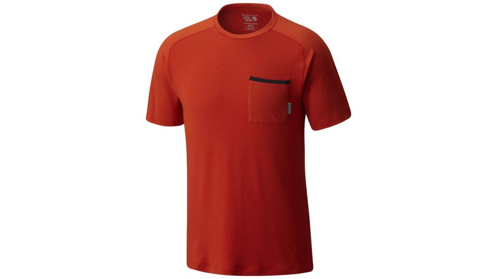 Mountain Hardwear CoolHiker Short Sleeve T - Men's-Bonfire-Medium