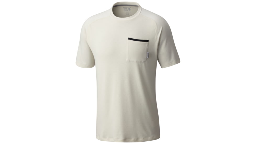 Mountain Hardwear CoolHiker Short Sleeve T - Men's-Stone-Large