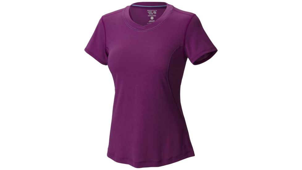 Mountain Hardwear CoolHiker Short Sleeve T - Women's-Berry Jam-Large