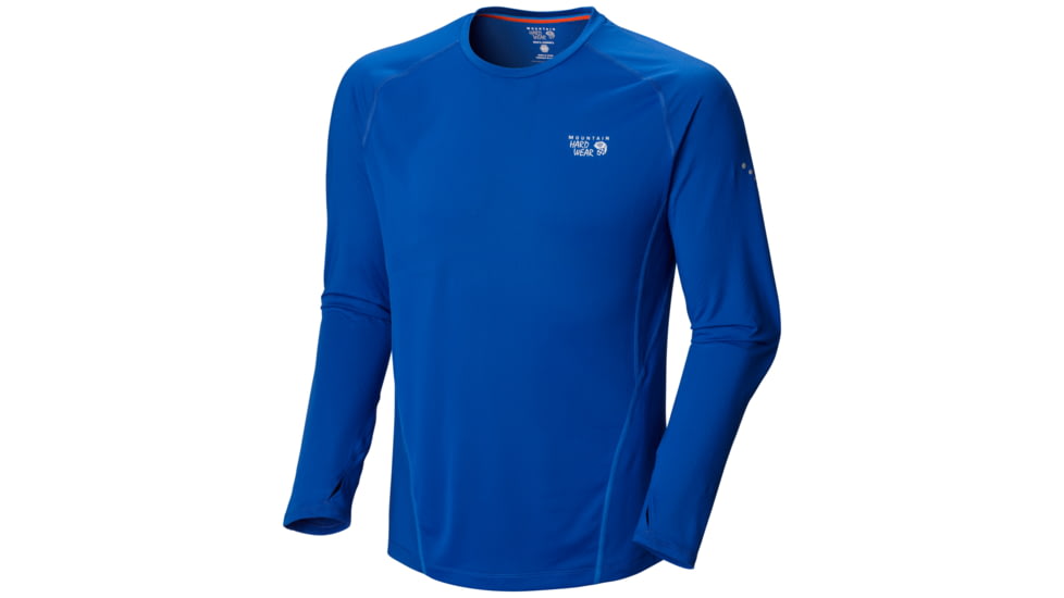 Mountain Hardwear CoolRunner Long Sleeve T - Men's-Azul-Small