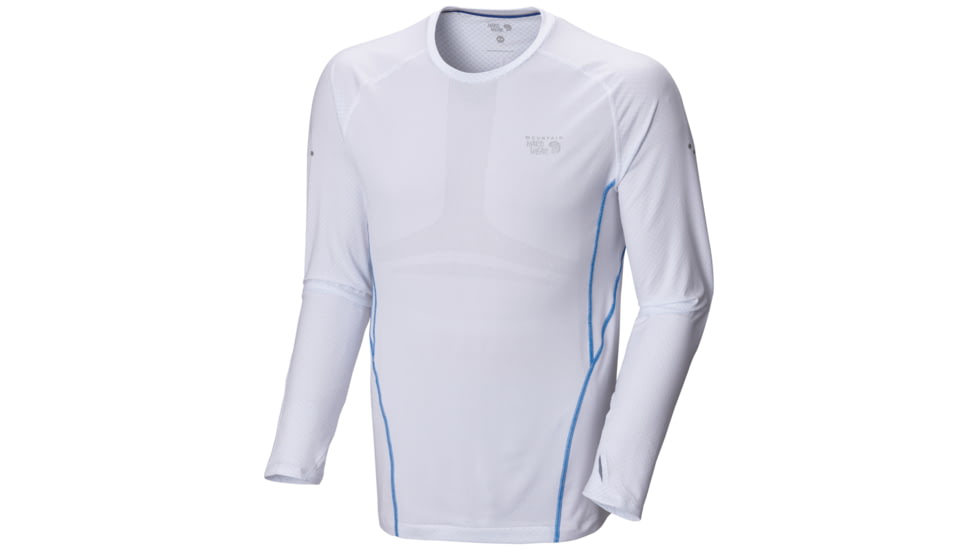Mountain Hardwear CoolRunner Long Sleeve T - Men's-White-Small
