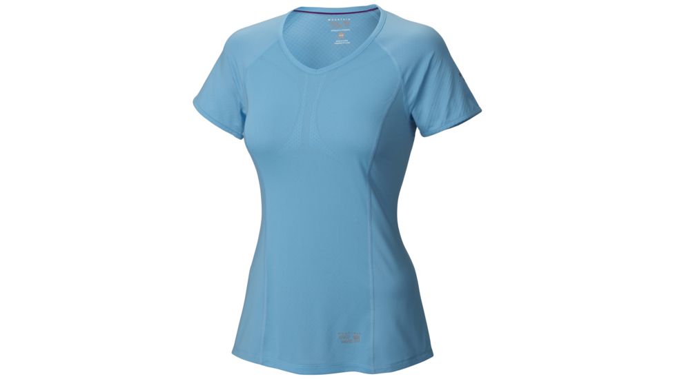 Mountain Hardwear CoolRunner Short Sleeve T - Women's-Bounty Blue-X-Small