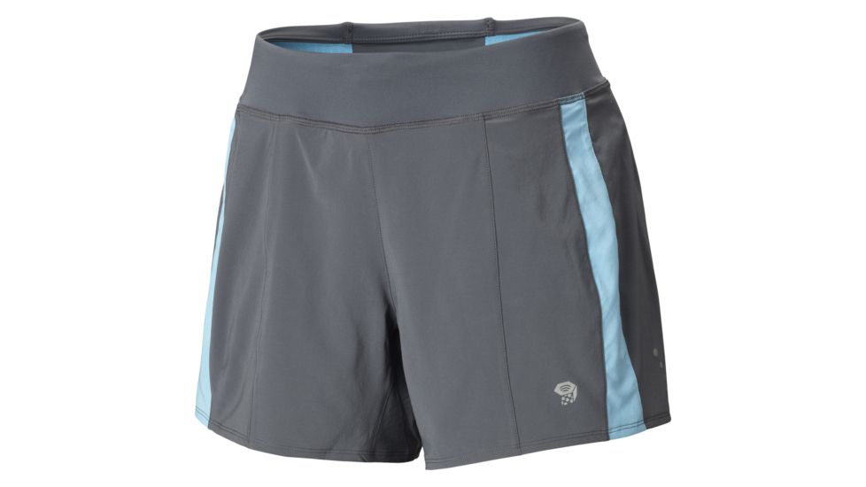 Mountain Hardwear CoolRunner Short - Women's-Graphite/Bounty-5inch-X-Small