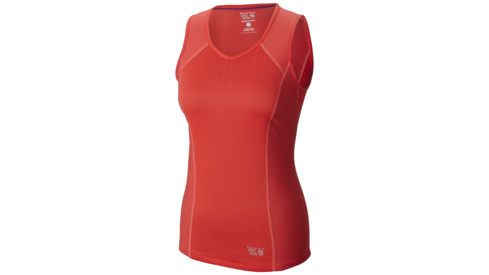 Mountain Hardwear CoolRunner Tank - Women's-Red Hibiscus-X-Small