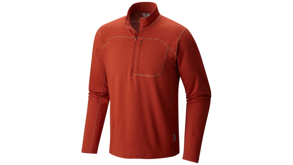 Mountain Hardwear Cragger 1/2 Zip - Men's-Dark Copper-X-Large