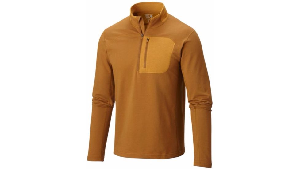 Cragger 1/2 Zip - Mens-Golden Brown-Small